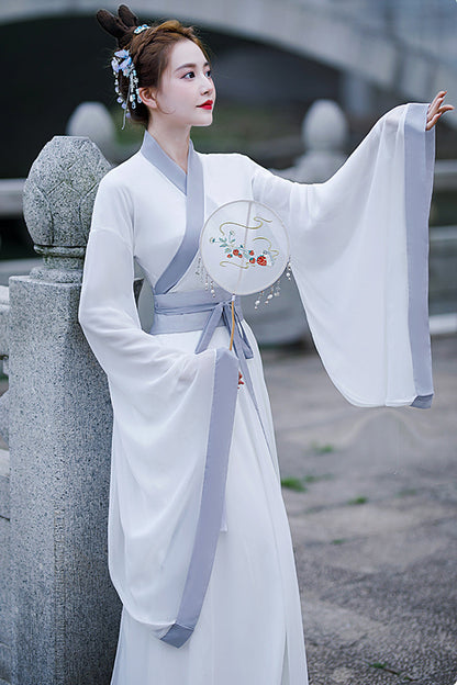 Lolita Dress - Simple Chinese Style, White, Chinese-Inspired Style, Sweet Style - additional product view 3