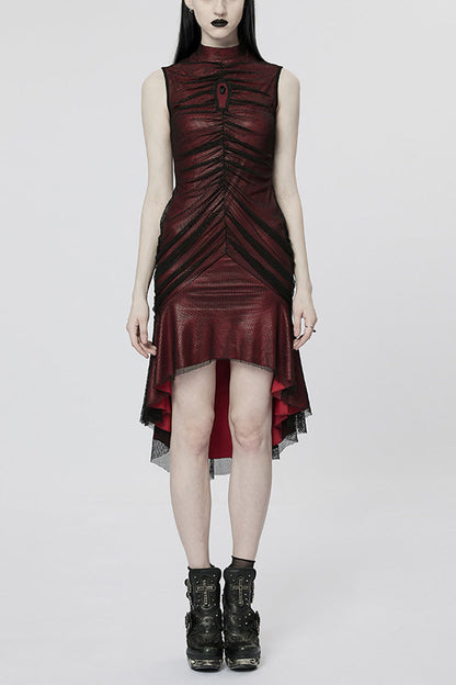 Lolita Dress - Slim Mesh Fishtail Colors, 2 Colors, Fishtail Silhouette, Women's Style - S Black/Red / L Black/Red / 2XL Black/Red option