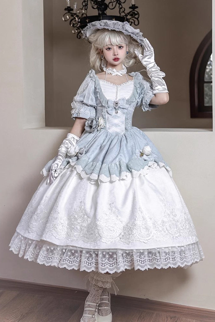 Lolita Dress - Solid Color Fairytale Dance, Solid-Color, Embroidered, Sweet Style - additional product view 2