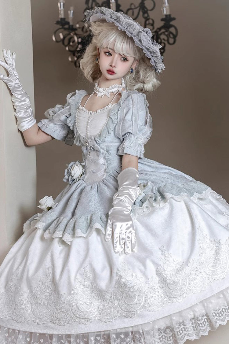 Lolita Dress - Solid Color Fairytale Dance, Solid-Color, Embroidered, Sweet Style - additional product view 4
