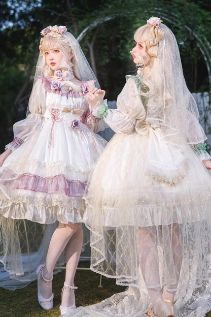 Lolita Dress - Spring Of Boliya, Purple, Lace Trim, Ruffled, Layered - additional product view 3