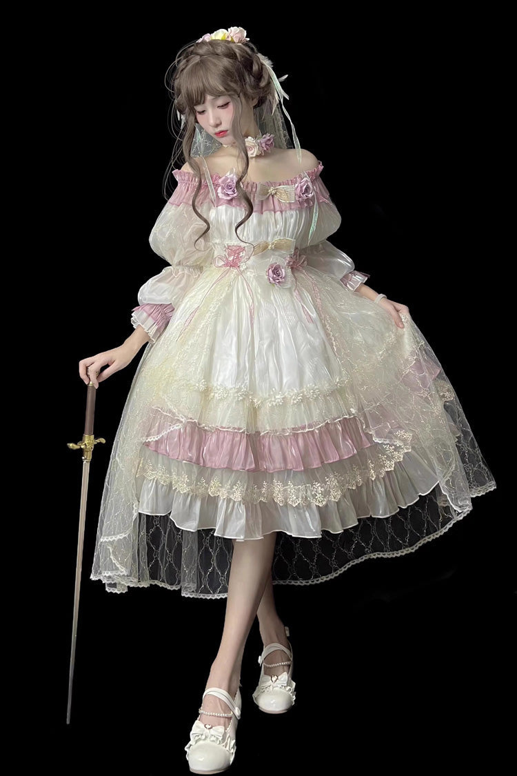 Lolita Dress - Spring Of Boliya, Purple, Lace Trim, Ruffled, Layered - additional product view 7