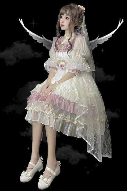 Lolita Dress - Spring Of Boliya, Purple, Lace Trim, Ruffled, Layered - additional product view 8