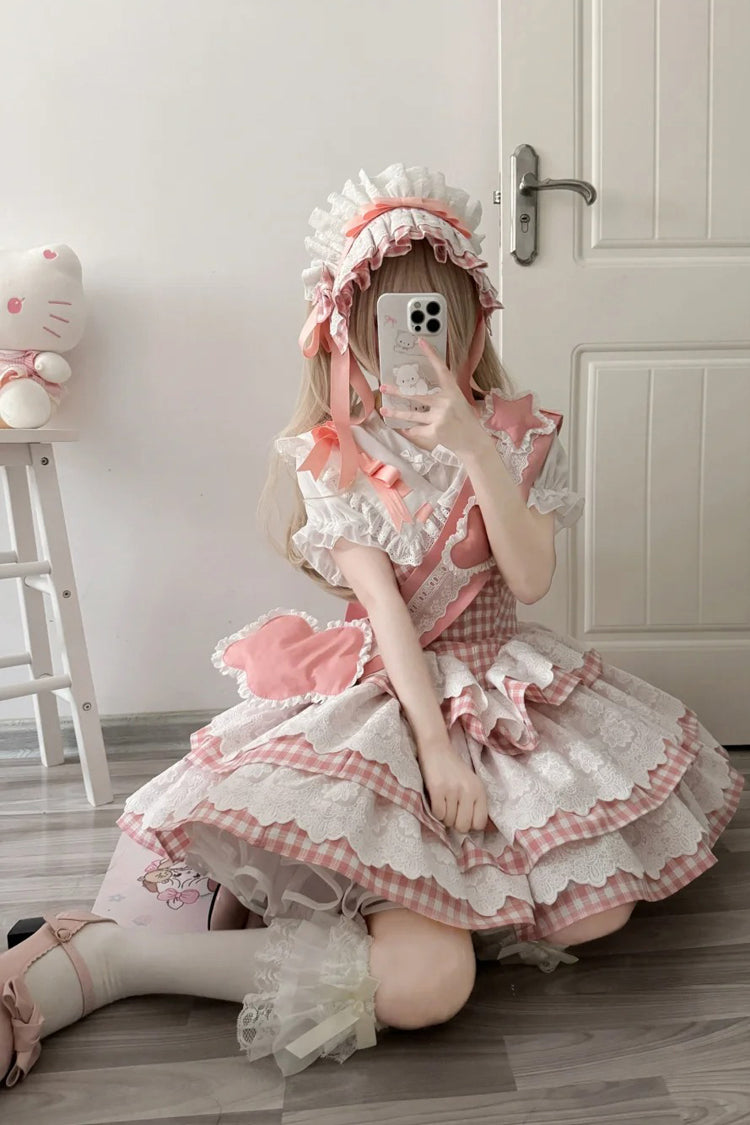 Lolita Dress - Star Grant Angel, Pink, Printed, Layered, Sweet Style - additional product view 4