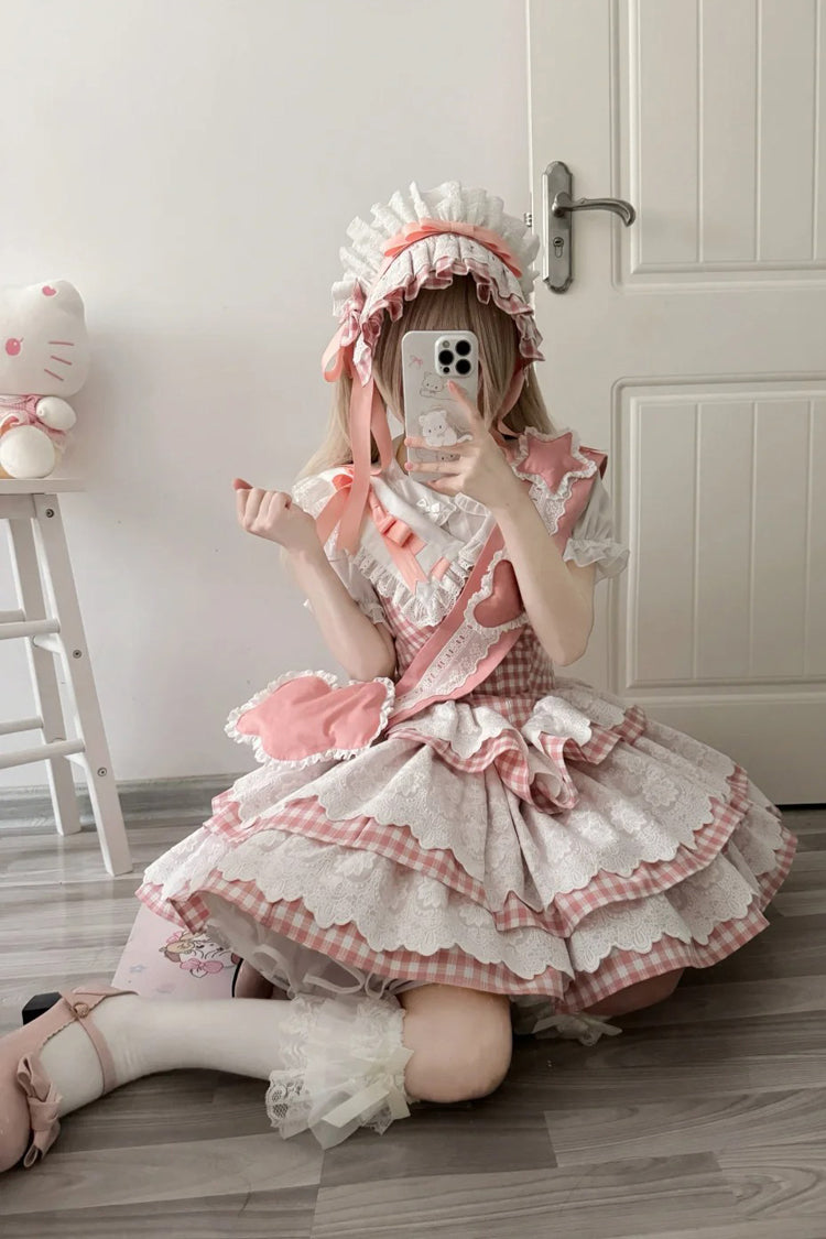 Lolita Dress - Star Grant Angel, Pink, Printed, Layered, Sweet Style - additional product view 5