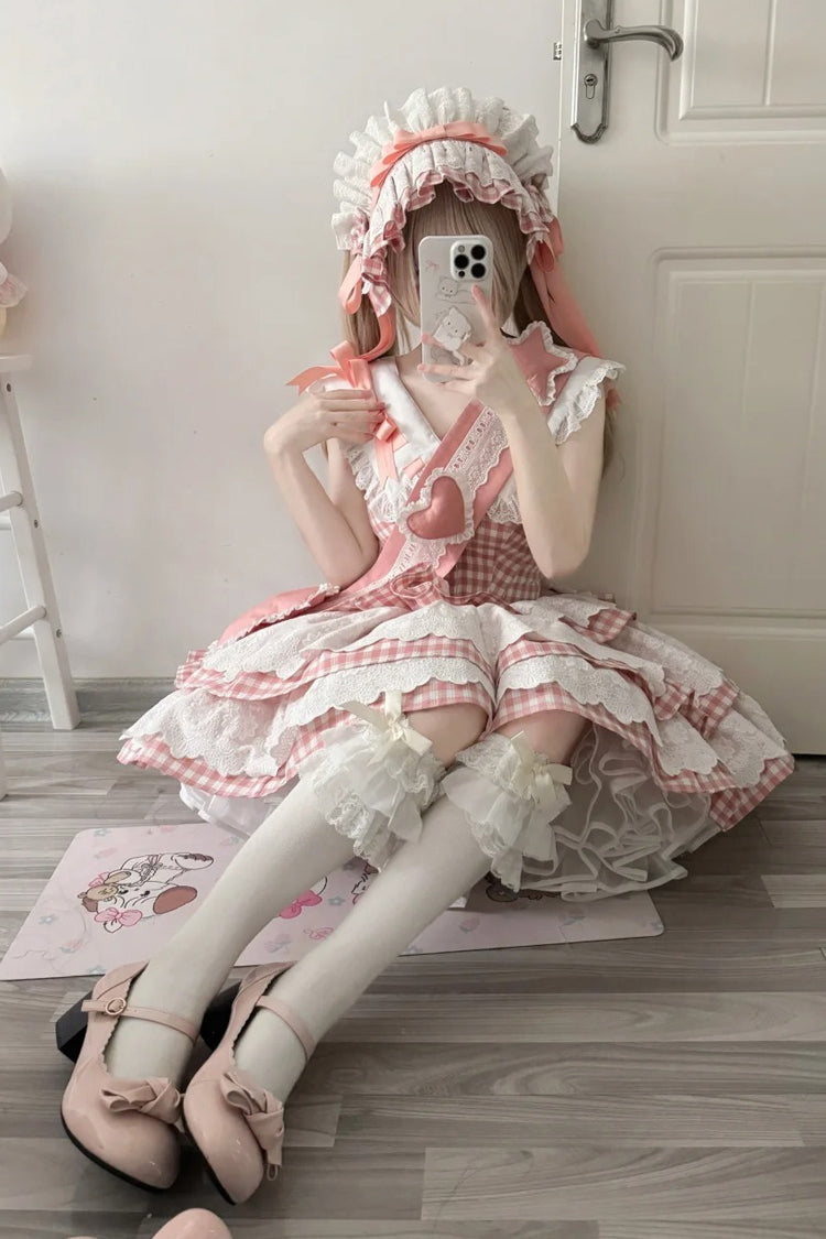 Lolita Dress - Star Grant Angel, Pink, Printed, Layered, Sweet Style - additional product view 6