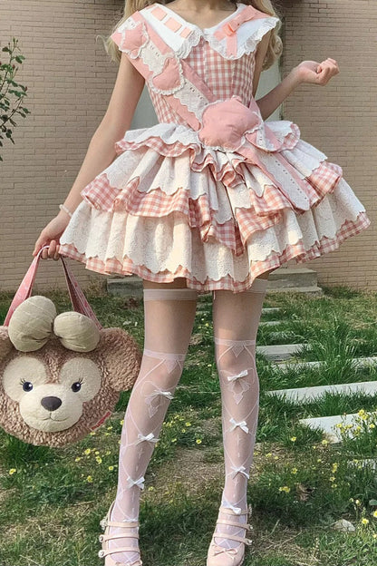 Lolita Dress - Star Grant Angel, Pink, Printed, Layered, Sweet Style - additional product view 10