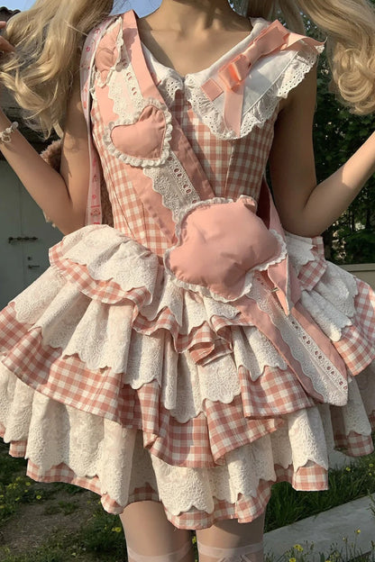 Lolita Dress - Star Grant Angel, Pink, Printed, Layered, Sweet Style - additional product view 11