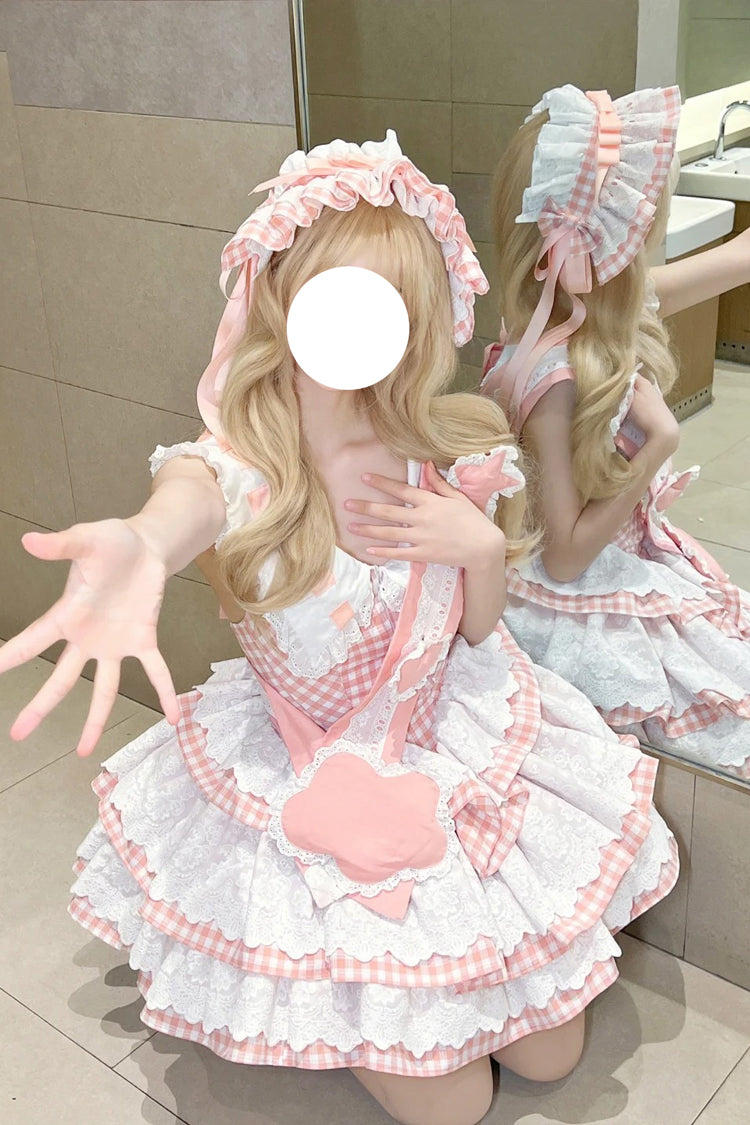 Lolita Dress - Star Grant Angel, Pink, Printed, Layered, Sweet Style - additional product view 14