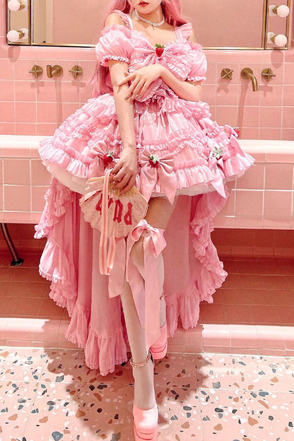 Lolita Dress - Strawberry Magic Girl Party, Pink, Sweet Style - main product image