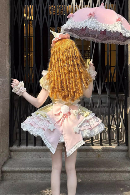 Lolita Dress - Sweet Bunny Chef, 2 Colors, Layered, Sweet Style, Bow Detail - additional product view 6