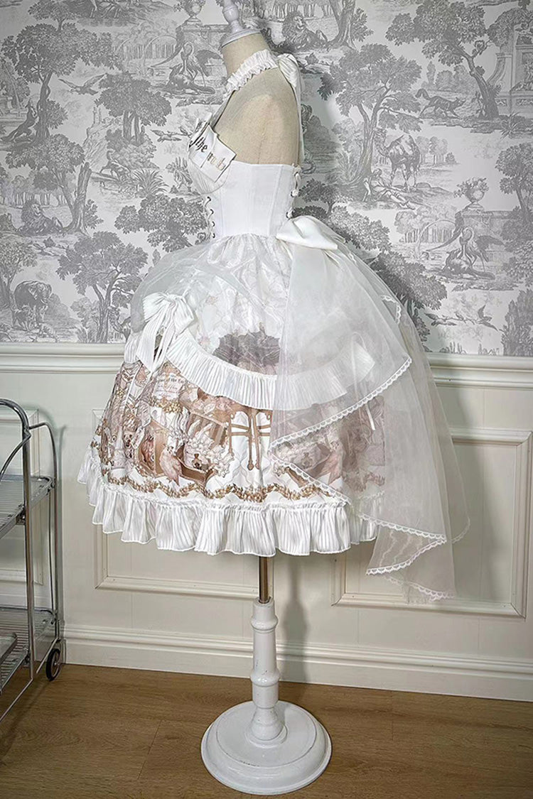 Lolita Dress - The Mystery Of The Doll, White, Short Version, Long Version, Long Length - additional product view 11