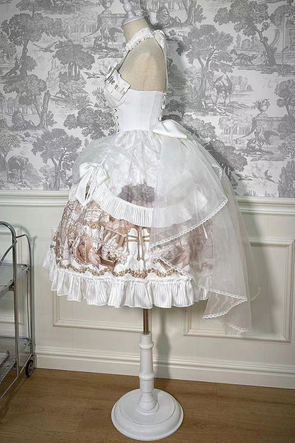 Lolita Dress - The Mystery Of The Doll, White, Short Version, Long Version, Long Length - additional product view 11