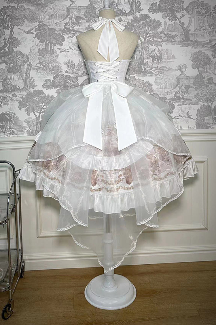 Lolita Dress - The Mystery Of The Doll, White, Short Version, Long Version, Long Length - additional product view 12