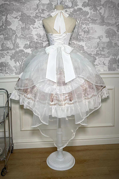 Lolita Dress - The Mystery Of The Doll, White, Short Version, Long Version, Long Length - additional product view 12