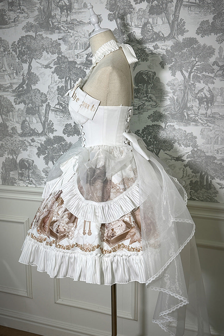 Lolita Dress - The Mystery Of The Doll, White, Short Version, Long Version, Long Length - additional product view 14