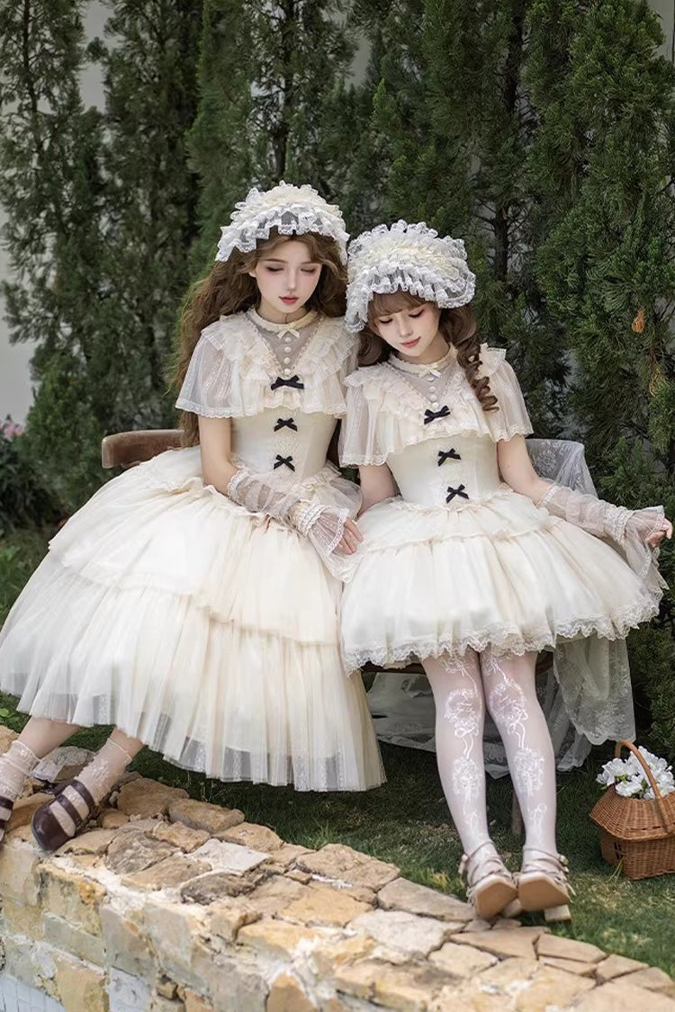 Lolita Dress - The Oath Of White Mist, 2 Colors, Long Length, Short Length, Ruffled - additional product view 8