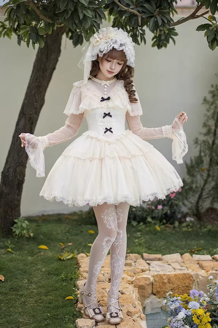 Lolita Dress - The Oath Of White Mist, 2 Colors, Long Length, Short Length, Ruffled - additional product view 11