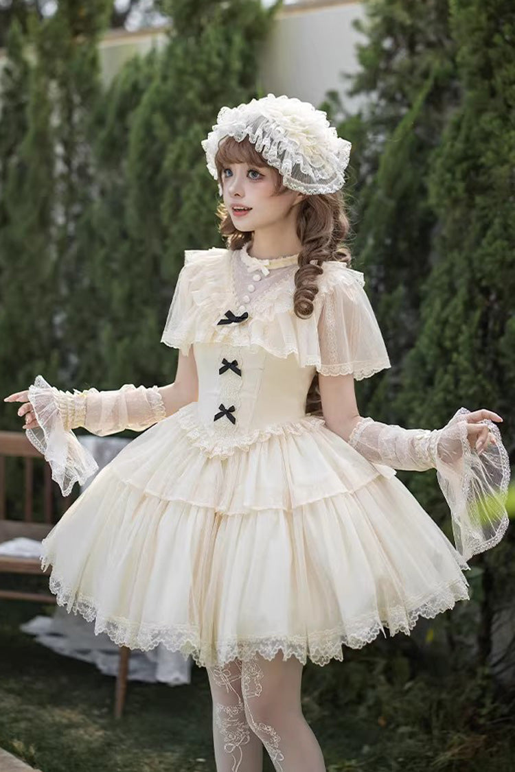 Lolita Dress - The Oath Of White Mist, 2 Colors, Long Length, Short Length, Ruffled - additional product view 14