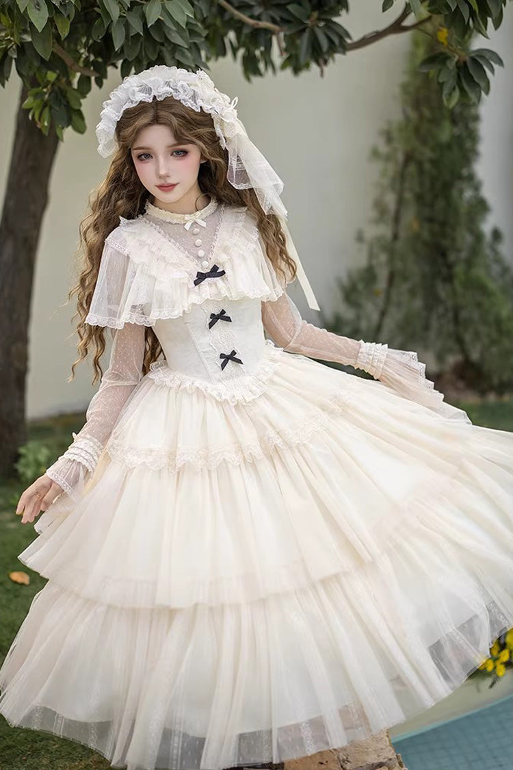 Lolita Dress - The Oath Of White Mist, 2 Colors, Long Length, Short Length, Ruffled - additional product view 17
