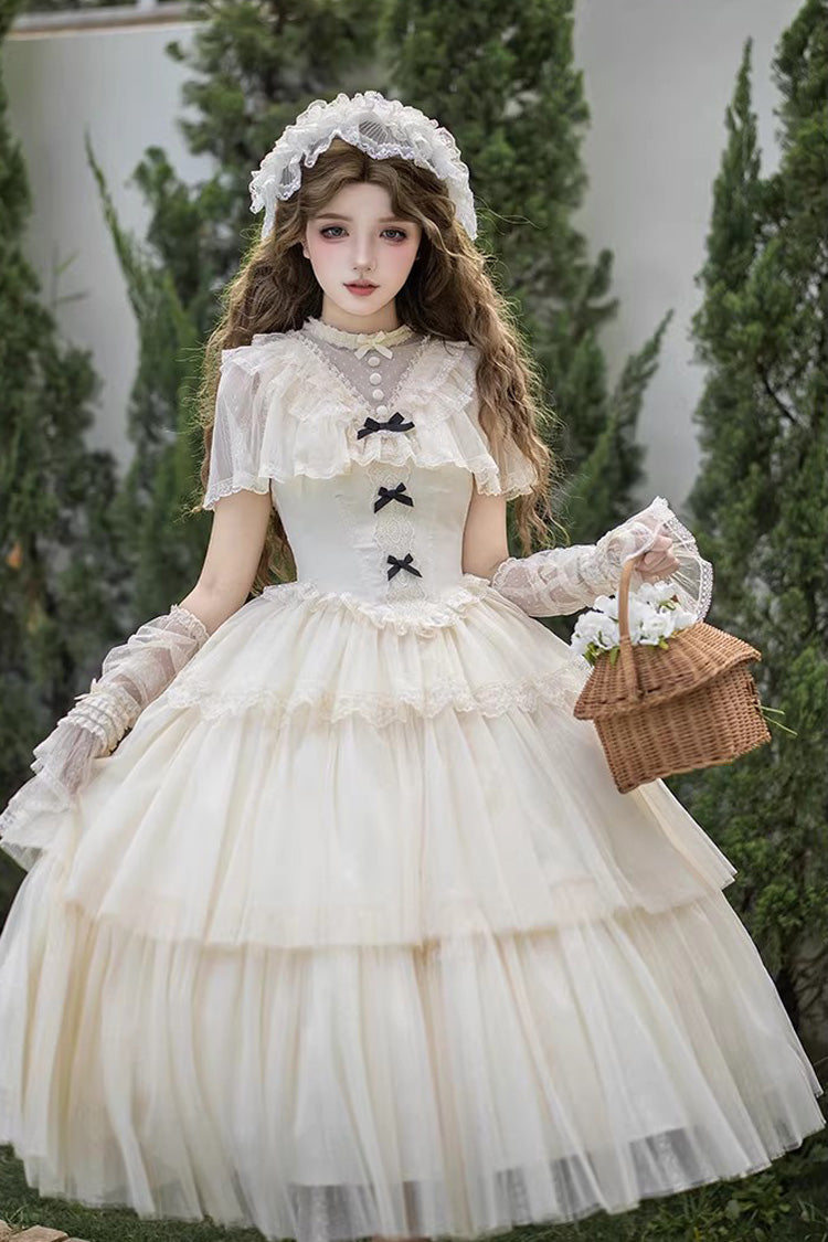 Lolita Dress - The Oath Of White Mist, 2 Colors, Long Length, Short Length, Ruffled - additional product view 18