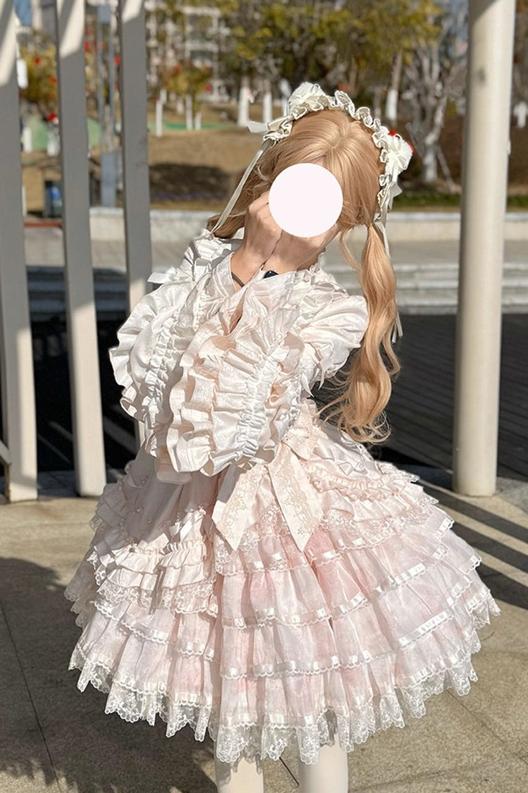 Lolita Dress - The Soloist Doll, Pink, Long Sleeves, Sweet Style, Bow Detail - additional product view 2