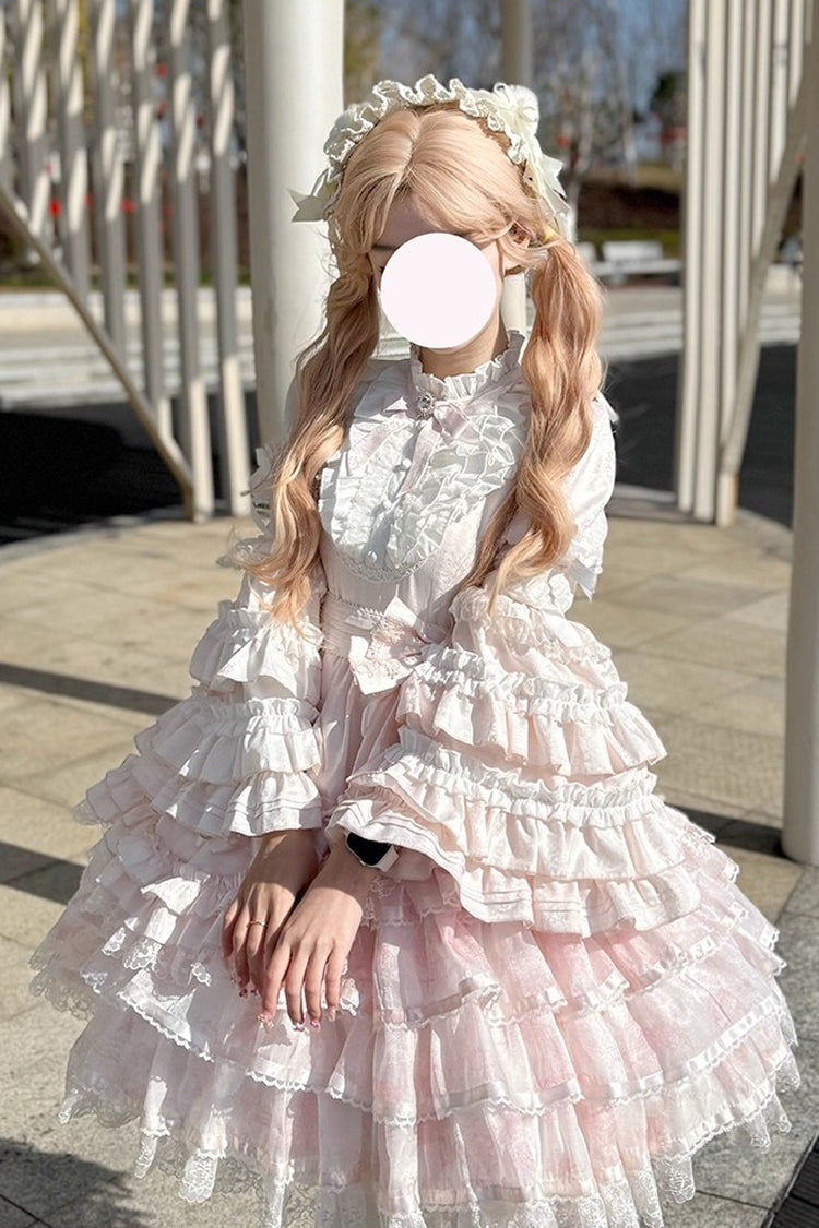 Lolita Dress - The Soloist Doll, Pink, Long Sleeves, Sweet Style, Bow Detail - additional product view 3