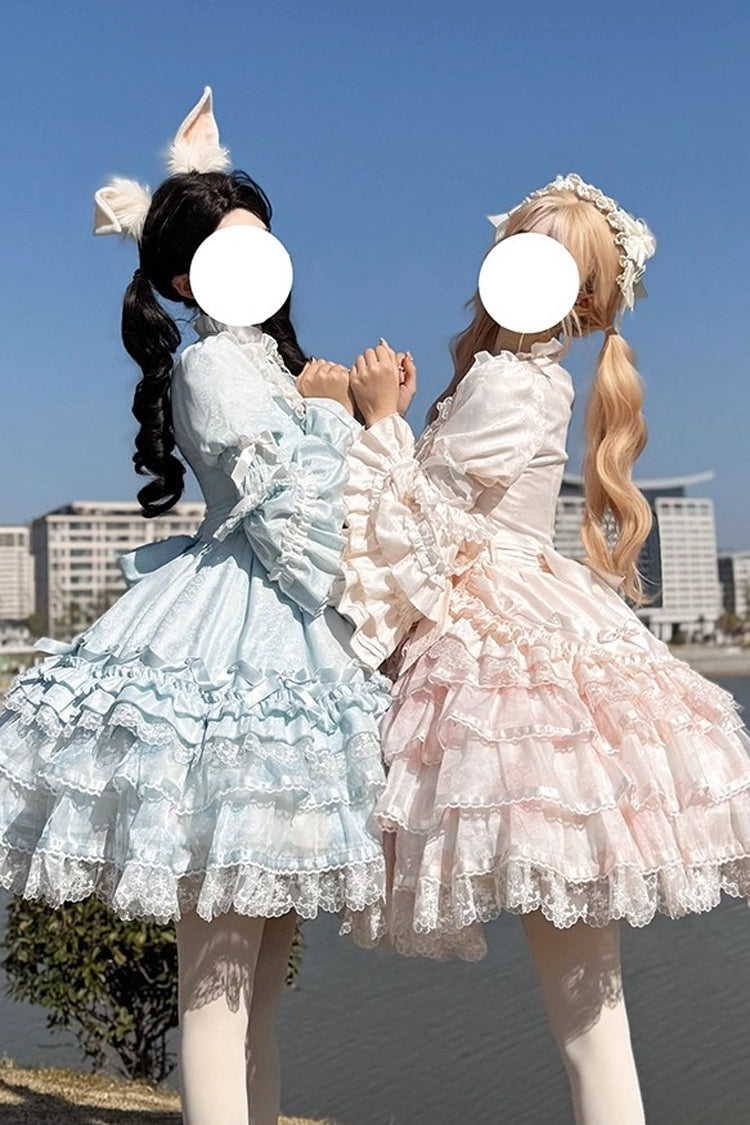 Lolita Dress - The Soloist Doll, Pink, Long Sleeves, Sweet Style, Bow Detail - additional product view 5