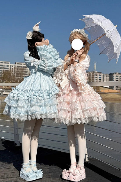 Lolita Dress - The Soloist Doll, Pink, Long Sleeves, Sweet Style, Bow Detail - additional product view 7