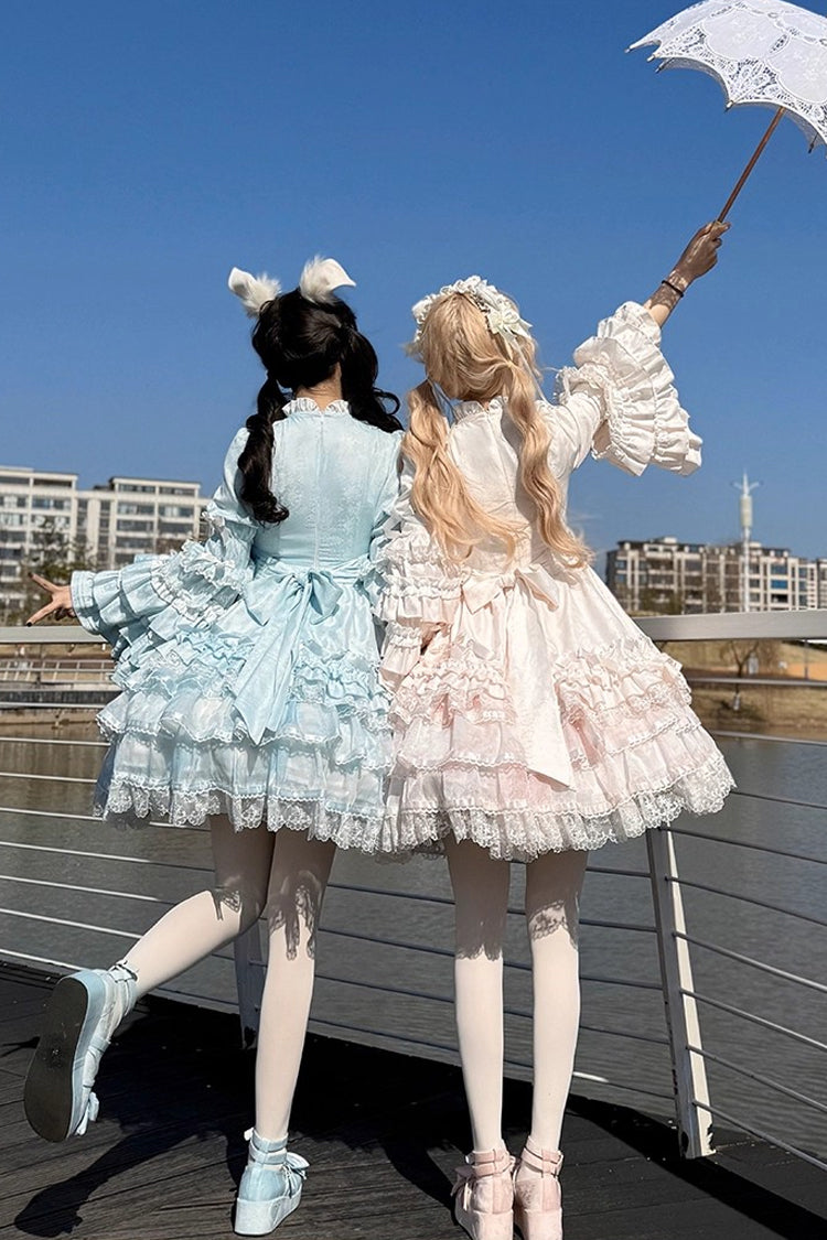 Lolita Dress - The Soloist Doll, Pink, Long Sleeves, Sweet Style, Bow Detail - additional product view 9