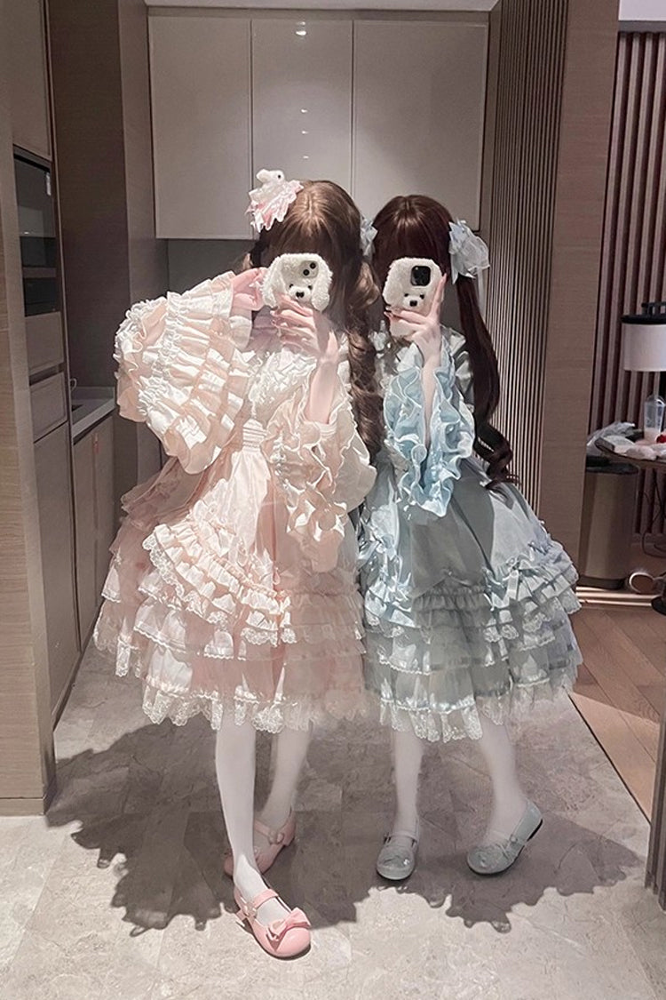 Lolita Dress - The Soloist Doll, Pink, Long Sleeves, Sweet Style, Bow Detail - additional product view 11