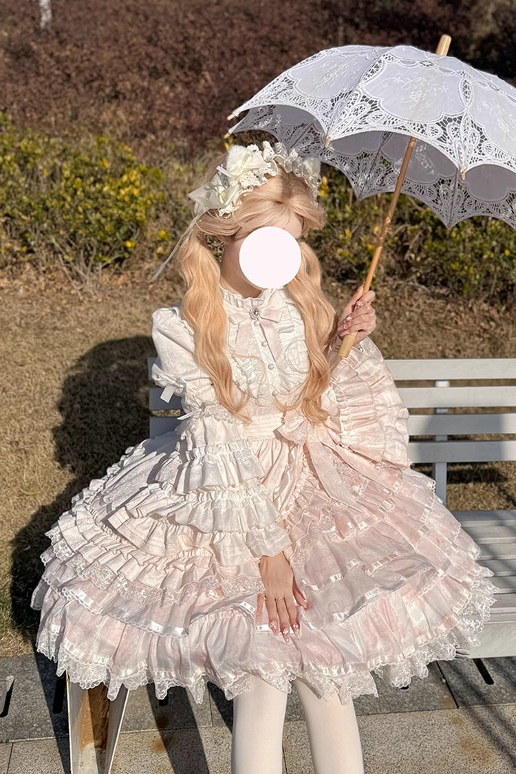 Lolita Dress - The Soloist Doll, Pink, Long Sleeves, Sweet Style, Bow Detail - additional product view 12