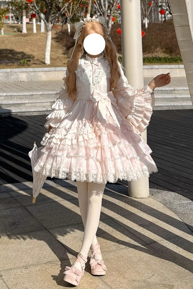 Lolita Dress - The Soloist Doll, Pink, Long Sleeves, Sweet Style, Bow Detail - additional product view 15