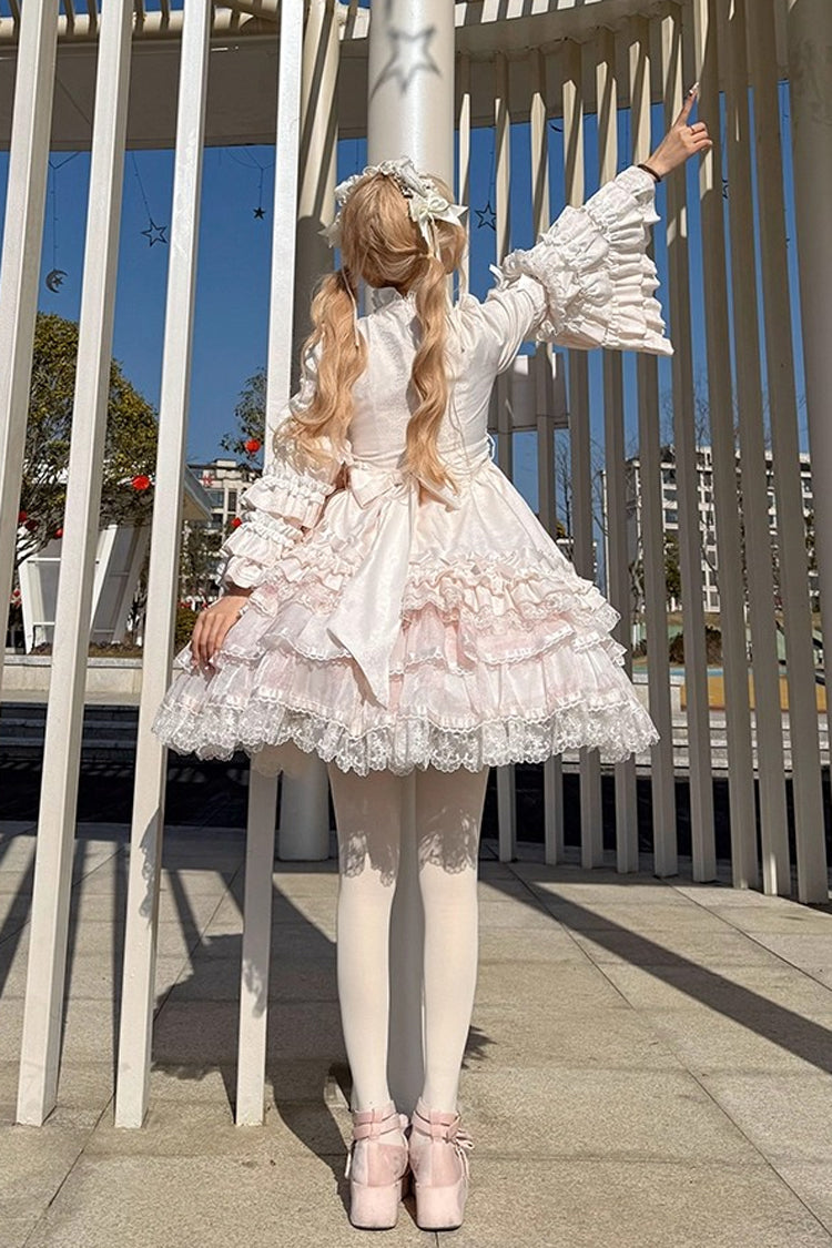 Lolita Dress - The Soloist Doll, Pink, Long Sleeves, Sweet Style, Bow Detail - additional product view 16
