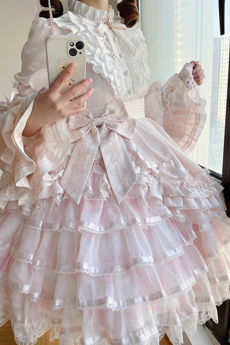 Lolita Dress - The Soloist Doll, Pink, Long Sleeves, Sweet Style, Bow Detail - additional product view 17