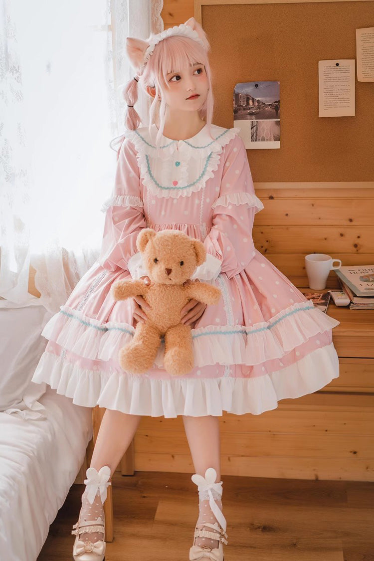 Lolita Dress - Toffee Bobo, 3 Colors, Sweet Style, Ruffled, Printed - additional product view 3