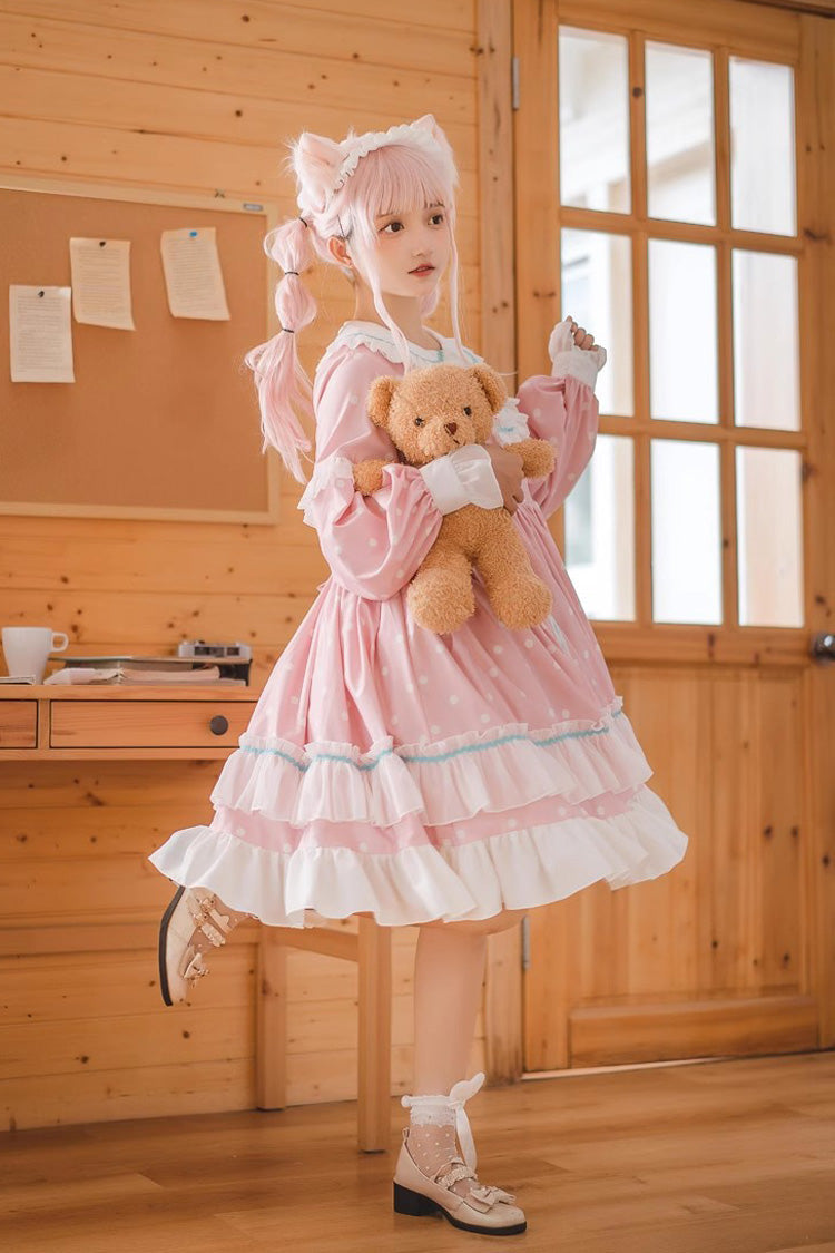 Lolita Dress - Toffee Bobo, 3 Colors, Sweet Style, Ruffled, Printed - additional product view 5