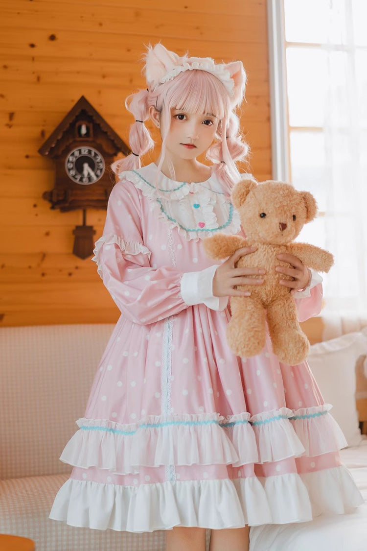 Lolita Dress - Toffee Bobo, 3 Colors, Sweet Style, Ruffled, Printed - main product image