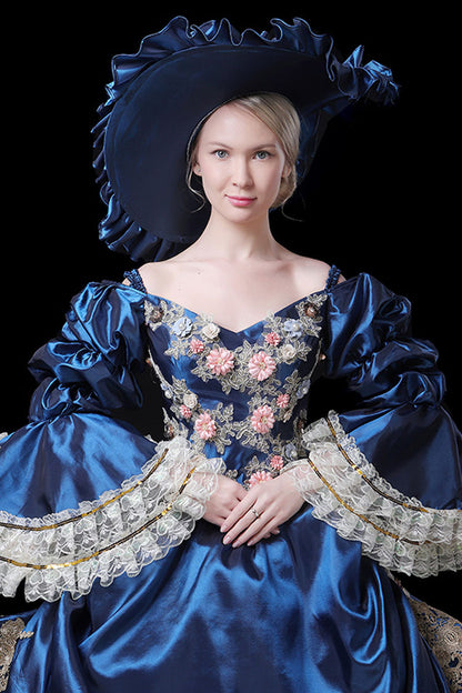 Lolita Dress - Trumpet Sleeves High Waisted, 2 Colors, High Waist, Victorian Style - additional product view 5