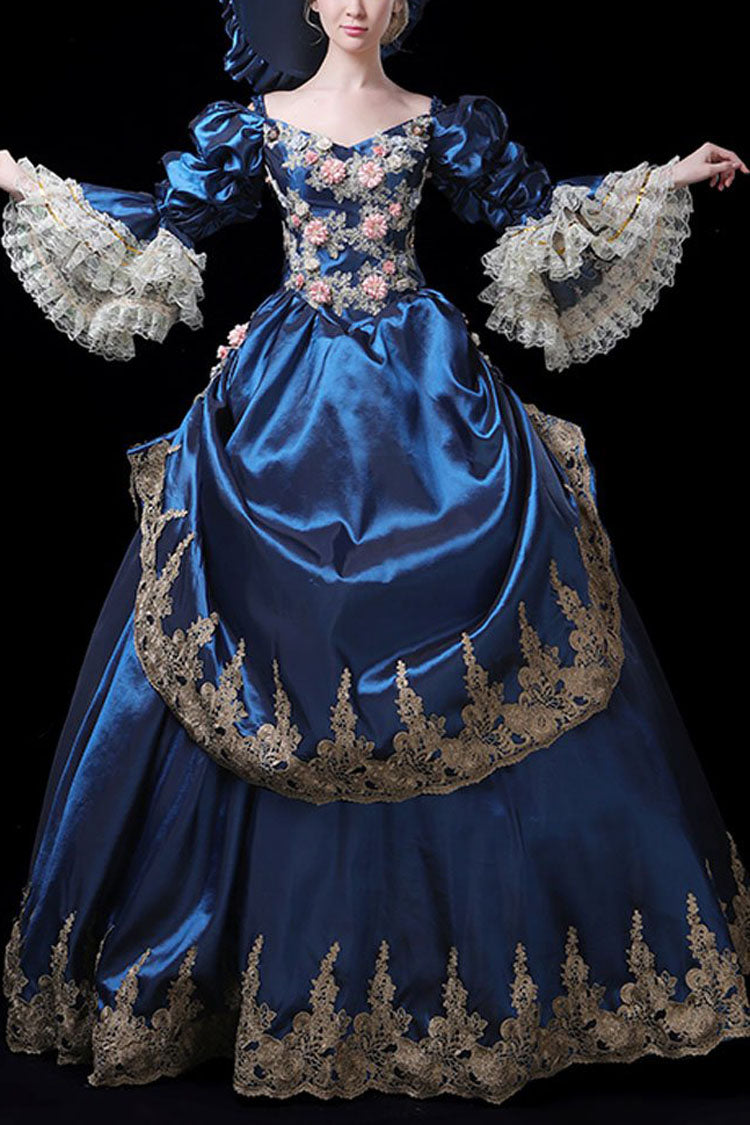 Lolita Dress - Trumpet Sleeves High Waisted, 2 Colors, High Waist, Victorian Style - main product image