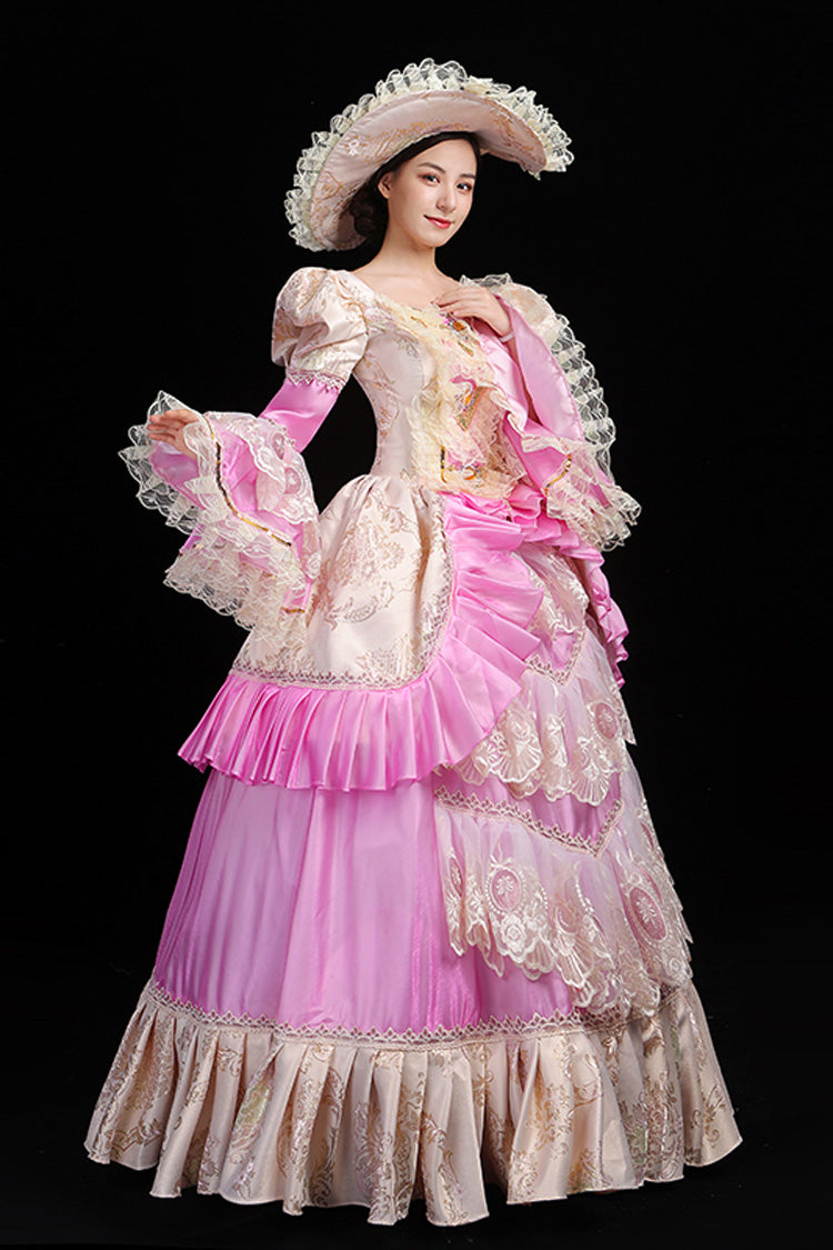 Lolita Dress - Trumpet Sleeves High Waisted, 3 Colors, High Waist, Embroidered - additional product view 2