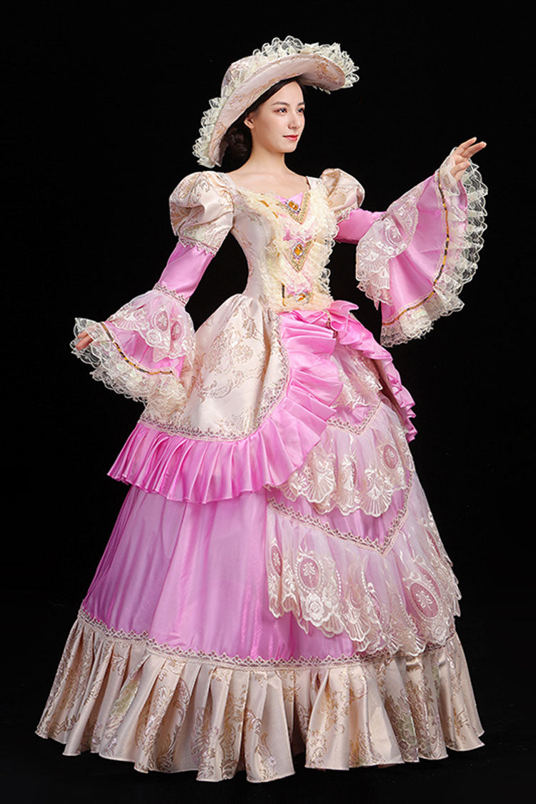 Lolita Dress - Trumpet Sleeves High Waisted, 3 Colors, High Waist, Embroidered - additional product view 3