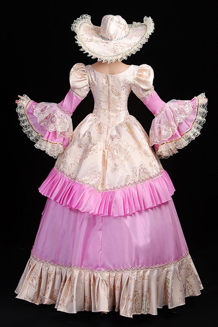 Lolita Dress - Trumpet Sleeves High Waisted, 3 Colors, High Waist, Embroidered - additional product view 5