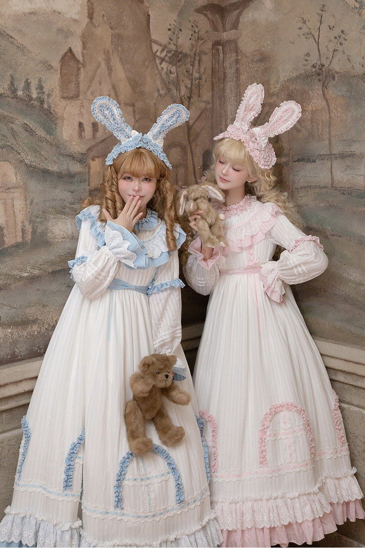 Lolita Dress - Twin Lilian, Pink, Ruffled, Layered, Lace-Up - Lolita Coordinate Dress - additional product view 11