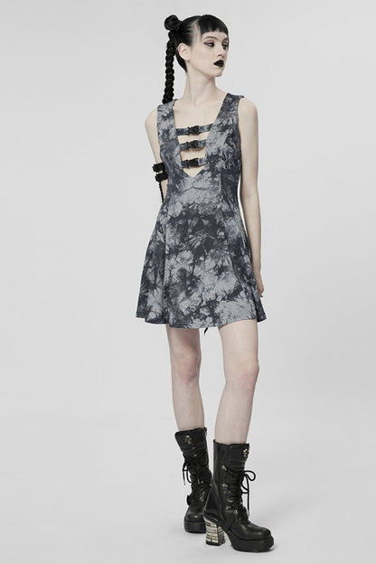 Lolita Dress - V Collar Buckle Color, 2 Colors, Buckle Detail, Women's Style - additional product view 11