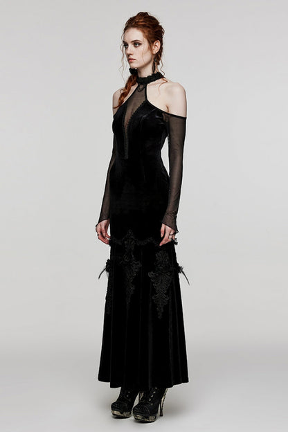 Lolita Dress - V Collar Off Shoulder Hollow, 2 Colors, Women's Style, Long Sleeves - additional product view 10