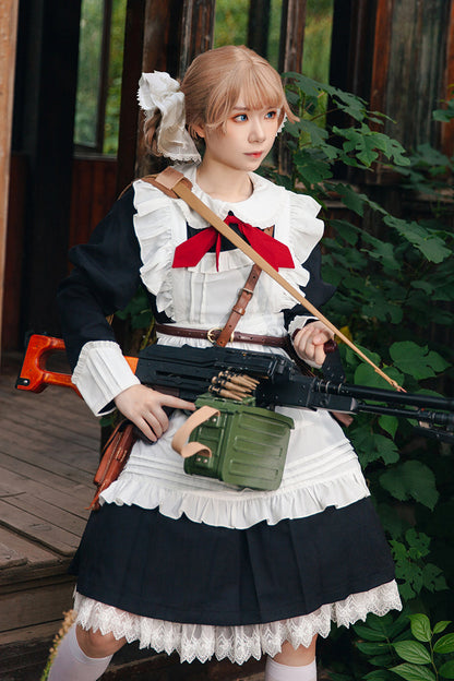 Lolita Dress - Violent Maid, 2 Colors, Puff Sleeves, Long Sleeves, Classic Style - additional product view 9