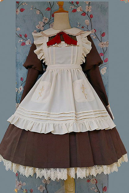 Lolita Dress - Violent Maid, 2 Colors, Puff Sleeves, Long Sleeves, Classic Style - additional product view 14