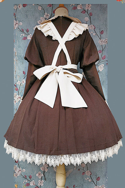 Lolita Dress - Violent Maid, 2 Colors, Puff Sleeves, Long Sleeves, Classic Style - additional product view 16