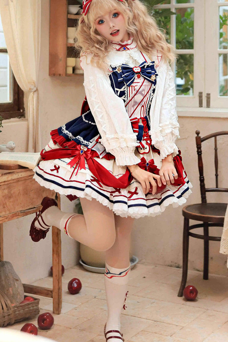 Lolita Dress - Witch Gina, Multi-Color, Printed, Sweet Style, Bow Detail - additional product view 3
